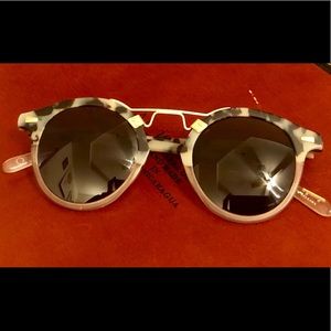 Krewe Du Optic Round24k Gold Sunglasses
